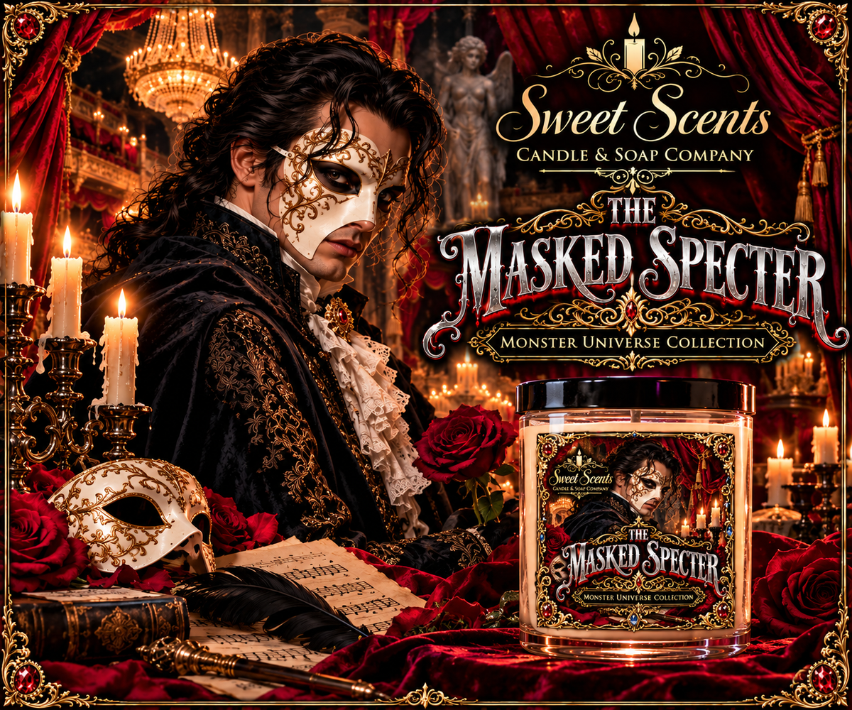 The Masked Specter Monster Universe Candle