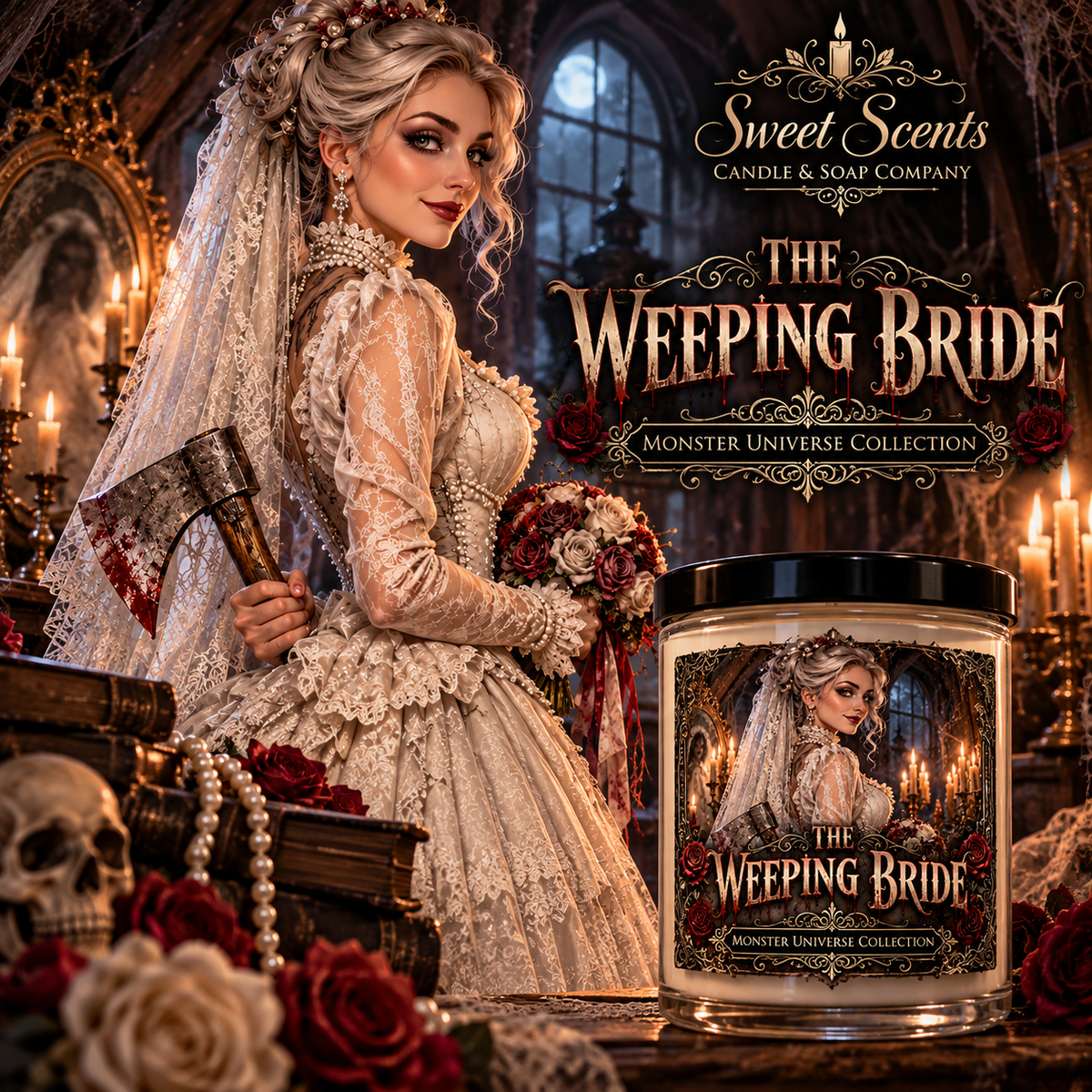 The Weeping Bride Monster Universe Candle