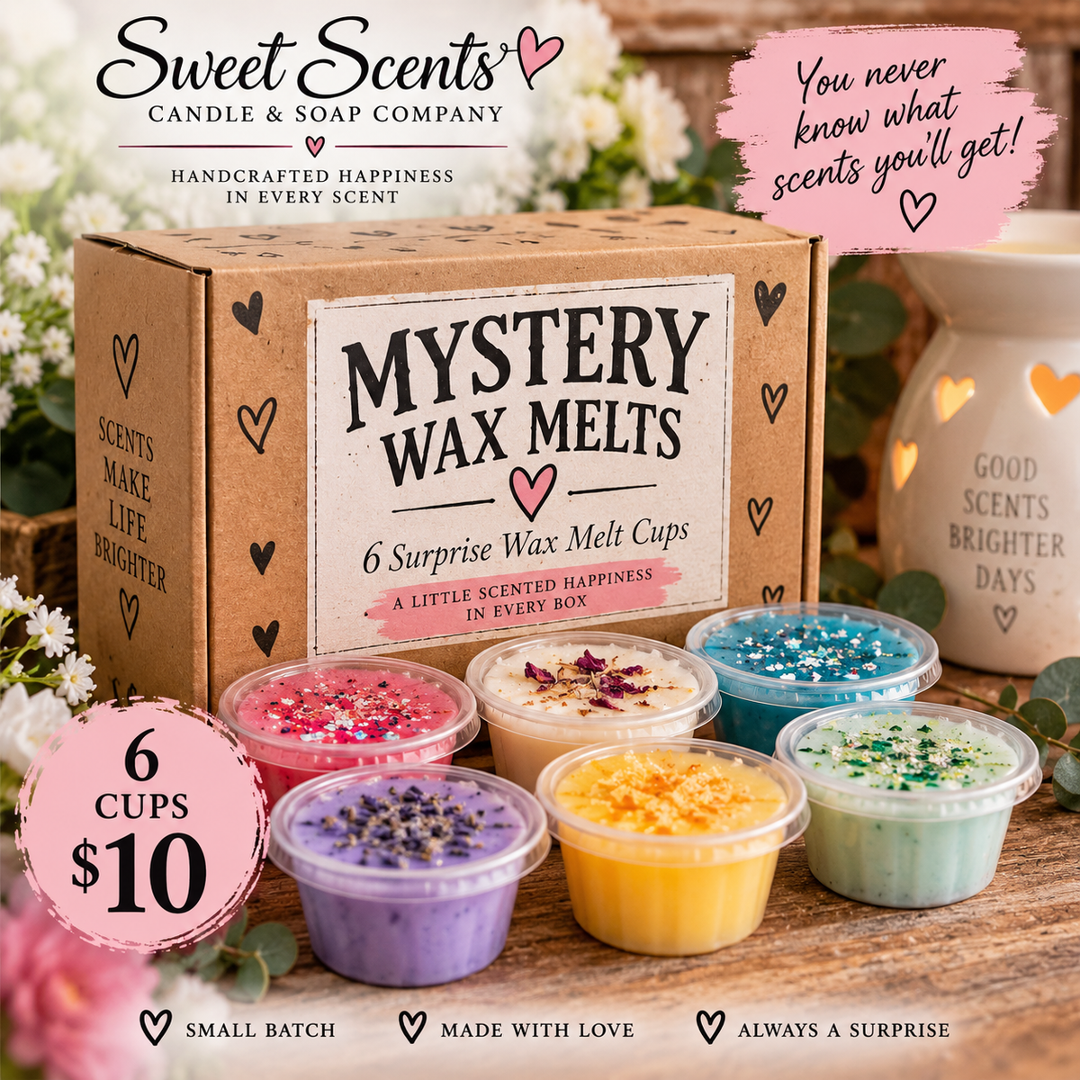 Candle: Melts- Mystery Wax Melts