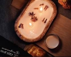 Candle: 10 inch Dough Bowl Candle - Cucumber Melon