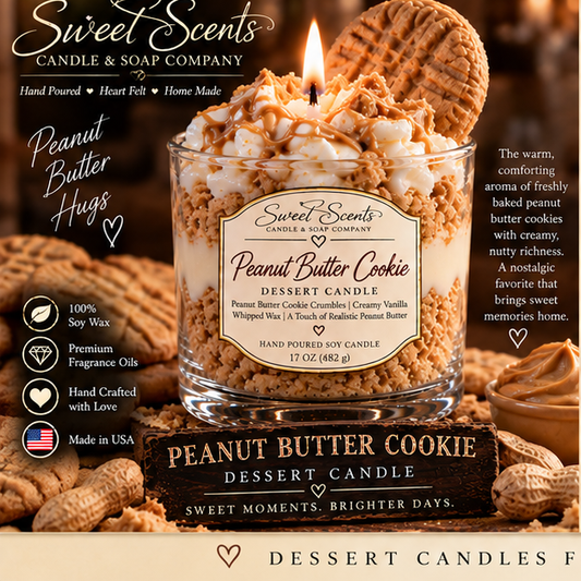 Peanut Butter Cookie Dessert Candle by Sweet Scents Candle & Soap Company