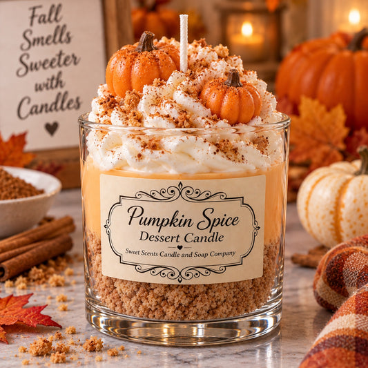Pumpkin Spice Dessert Candle by Sweet Scents Candle and Soap Company