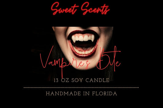 Candle:  13 oz  Soy Candle- Vampire's Kiss Candle