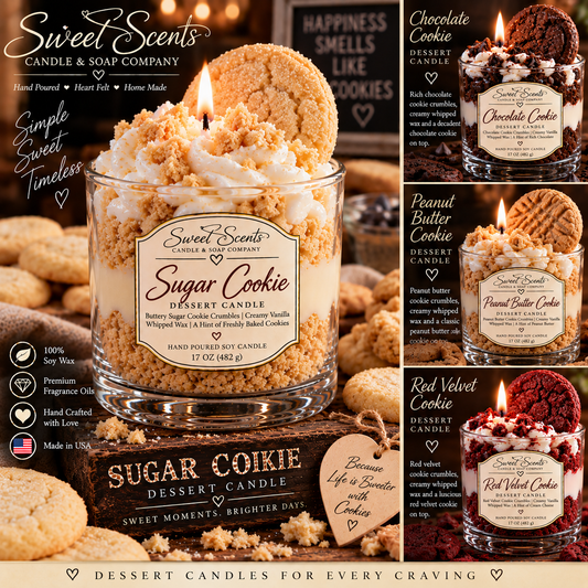 Sugar Cookie Dessert Candle by Sweet Scents Candle & Soap Company