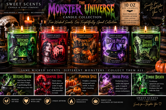 Zombie Breath 10 oz Monster Universe soy candle by Sweet Scents