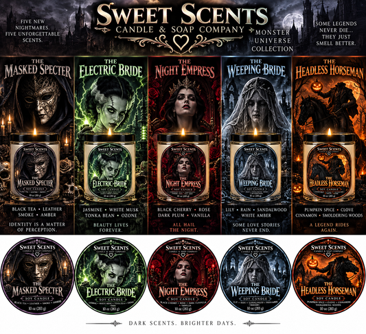 The Night Empress Monster Universe candle advertisement